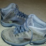 TIMBERLAND WHITE LEDGE MID waterproof brown leather hiking boots MENS SIZE 9