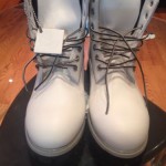 Timberland Mens BootS Classic Size8.5 Premium Waterproof Boots White-bones Color