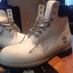 Timberland Mens BootS Classic Size8.5 Premium Waterproof Boots White-bones Color