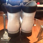 Timberland Mens BootS Classic Size8.5 Premium Waterproof Boots White-bones Color