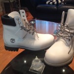 Timberland Mens BootS Classic Size8.5 Premium Waterproof Boots White-bones Color