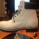 Timberland Mens BootS Classic Size8.5 Premium Waterproof Boots White-bones Color