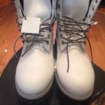 Timberland Mens BootS Classic Size8.5 Premium Waterproof Boots White-bones Color