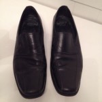 Hugo Boss Mens Black Calf Leather Loafers Bicycle Toe Shoes Sz 8.5