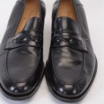 Cole Haan C09823 Giovanni 8.5 Black Leather Apron Penny Loafer Shoe New GWS538