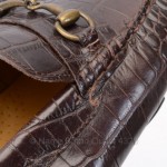 Cole Haan C08050 Howland 9.5 M Espresso Croc Horsebit Loafer Shoe New GWS551