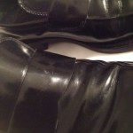 HUGO BOSS BLACK CORDOVAN LEATHER LOAFERS SHOES SIZE 8