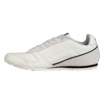 Diesel Mens Step Gear White Black Leather Lace Up Sneakers Shoes
