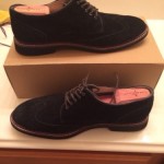 Franklin Wingtip Black Suede Cole Haan Size 10.5 MSRP $198 70% Off
