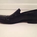Hugo Boss Mens Black Calf Leather Loafers Bicycle Toe Shoes Sz 8.5