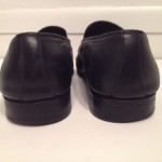 Hugo Boss Mens Black Calf Leather Loafers Bicycle Toe Shoes Sz 8.5