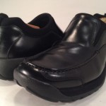 COLE HAAN Country Nike Air Black Leather Slip On Oxford Loafers MENS 9M Shoes