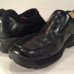 COLE HAAN Country Nike Air Black Leather Slip On Oxford Loafers MENS 9M Shoes