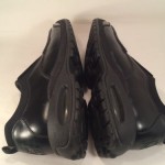 COLE HAAN Country Nike Air Black Leather Slip On Oxford Loafers MENS 9M Shoes