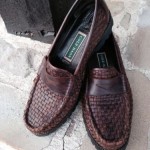 Cole Haan brown leather weaved loafers men size 10B never worn