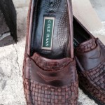 Cole Haan brown leather weaved loafers men size 10B never worn