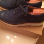 Cole Haan Blazer Blue Speckled Lunargrand Size 10.5 MSRP $228 70% Off