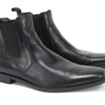 Boss Hugo Boss Black leather Chelsea Ankle Boot Men’s size  US 7.5