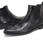 Boss Hugo Boss Black leather Chelsea Ankle Boot Men’s size  US 7.5