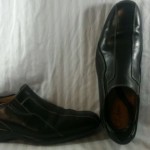 MENS COLE HAAN LEATHER NIKE AIR COMFORT SLIP ON CASUAL LOAFERS BLACK SIZE 10 M