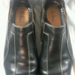 MENS COLE HAAN LEATHER NIKE AIR COMFORT SLIP ON CASUAL LOAFERS BLACK SIZE 10 M