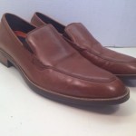 NEW Cole Haan mens brown leather slip on shoes loafers Size 9 M MSRP $115 Tj1