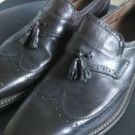 Cole Haan Wing Tip Tassel Square Toe Oxford Mens Shoes brown 11. C10220 NEW $398
