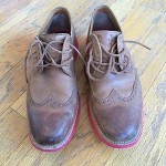 Cole Haan LunarGrand Wingtip Almond/Red size 11
