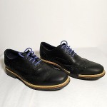Men’s – COLE HAAN – Oxford Wingtip Shoes – Sz 9M – Black Casual or Dress EUC
