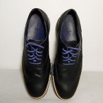Men’s – COLE HAAN – Oxford Wingtip Shoes – Sz 9M – Black Casual or Dress EUC