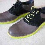 Cole Haan Lunargrand Nike Air Saddle Black Grey Volt size 12 New