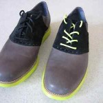 Cole Haan Lunargrand Nike Air Saddle Black Grey Volt size 12 New
