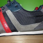 NEW HUGO BOSS GREEN LABEL DARK BLUE/BLACK/RED MEN WALKING SHOES Size 44