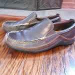 Cole Haan Men’s Brown Leather Shoes 8 Distressed Leather