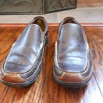 Cole Haan Men’s Brown Leather Shoes 8 Distressed Leather