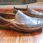 Cole Haan Men’s Brown Leather Shoes 8 Distressed Leather