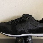 NEW  Hugo Boss Orange Men’s shoes Fashion Sneakers Casual Black Size 10.5