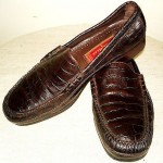 Men’s Cole Haan Brown Leather Croco Loafers Shoes Sz 11M