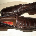 Men’s Cole Haan Brown Leather Croco Loafers Shoes Sz 11M
