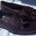 Cole Haan BRAGANO “Rivaldi” Woven Tassel Loafer 11W – Luggage/ Brown Color
