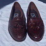 Cole Haan BRAGANO “Rivaldi” Woven Tassel Loafer 11W – Luggage/ Brown Color