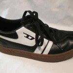 DIESEL Black Leather Shoes Sneakers Men’s Size 7, EXCELLENT!