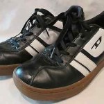 DIESEL Black Leather Shoes Sneakers Men’s Size 7, EXCELLENT!