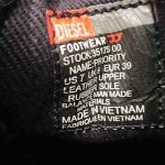 DIESEL Black Leather Shoes Sneakers Men’s Size 7, EXCELLENT!