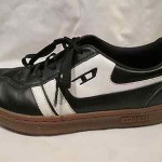 DIESEL Black Leather Shoes Sneakers Men’s Size 7, EXCELLENT!