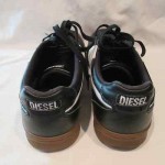 DIESEL Black Leather Shoes Sneakers Men’s Size 7, EXCELLENT!