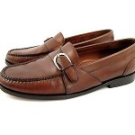 Men’s Cole Haan City Leather Monk Strap Loafers Sz 11 D Whiskey Brown
