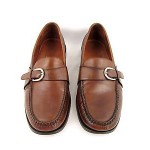 Men’s Cole Haan City Leather Monk Strap Loafers Sz 11 D Whiskey Brown