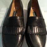 COLE HAAN Black Leather Kiltie Mocassin Penny Loafers Shoes 11M