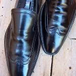 Hugo Boss Mens Dress Shoes Size 10M Black Leather Casual Comfort Slip On Loafers